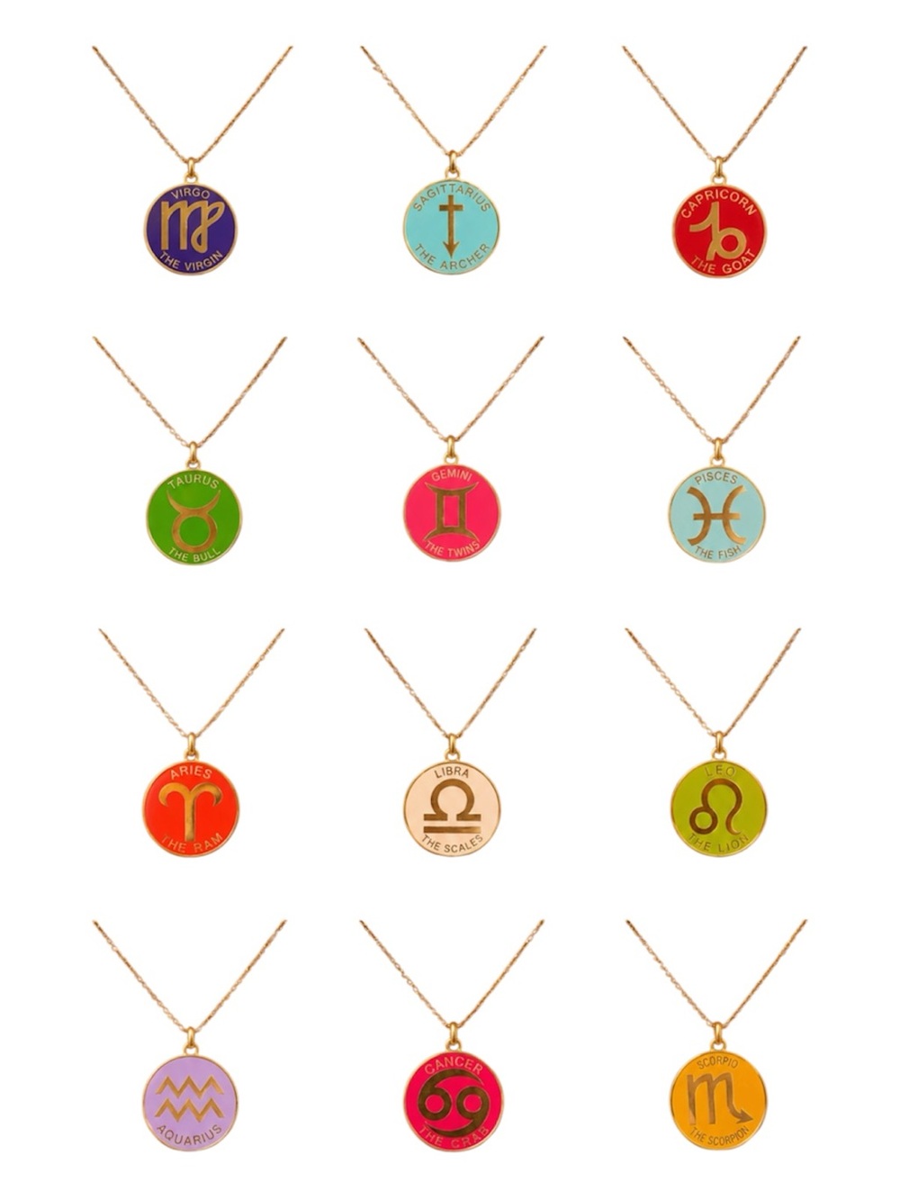 ✨BNWT - Zodiac Disk Charm Pendant✨